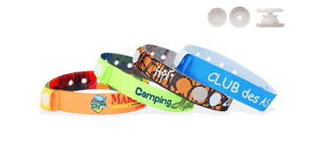 Bracelets en tissu avec fermeture plastique à pression (Tenerife)