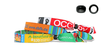 Bracelets tissés avec fermeture en plastique réutilisable (Tokyo)