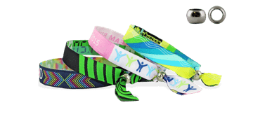 Bracelets en tissu avec fermeture en métal réutilisable (Las Vegas)