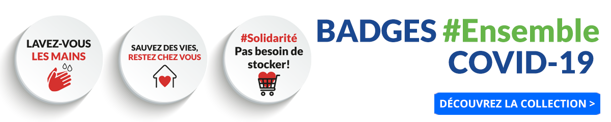 Badges #EnsemblePlusForts